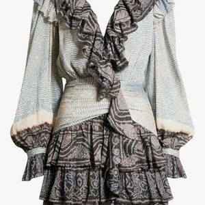 Ulla Johnson Elegant Multicolor Ruffled Women's Dress